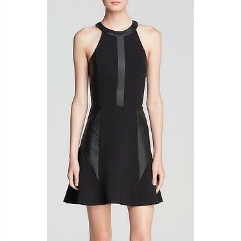 Guess Leather Panel Dress